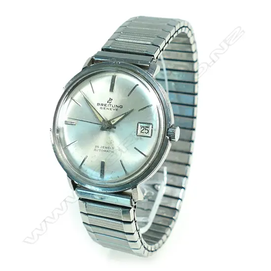 A Breitling stainless steel wristwatch,