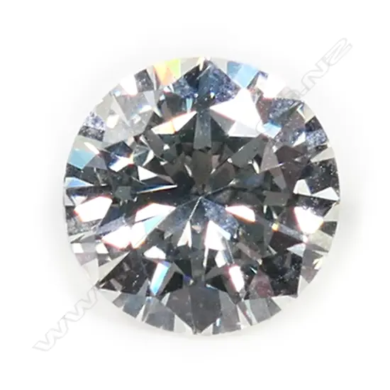 A 1.068ct round brilliant cut unset diamond,