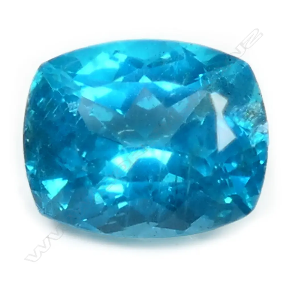 A 3.23ct, cushion cut unset apatite Image 1++