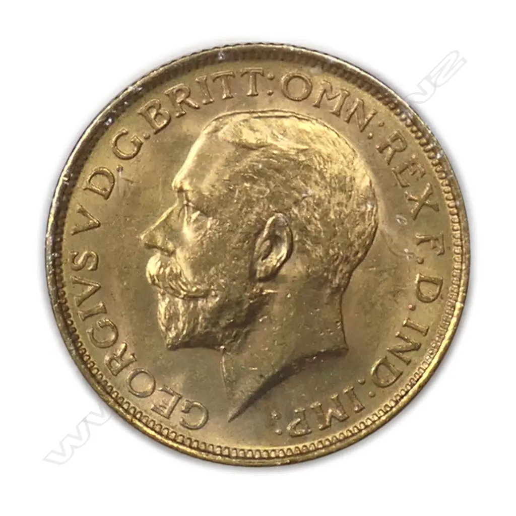 A 1913 full gold sovereign coin, Image 1++