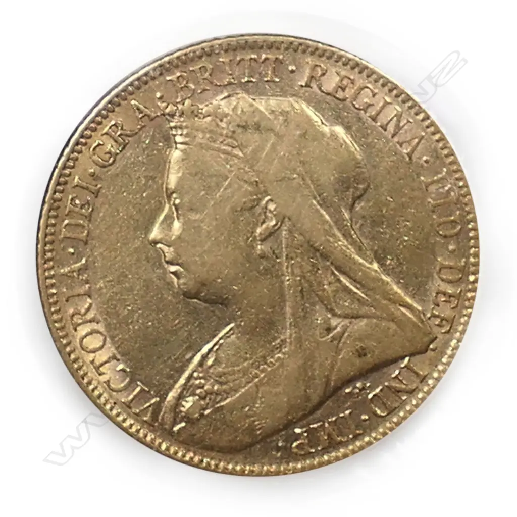 A 1900 full gold sovereign coin, Image 1++