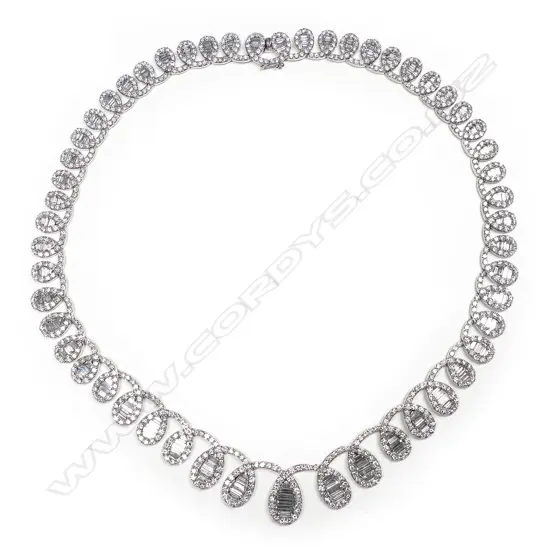 A magnificent modern diamond necklace