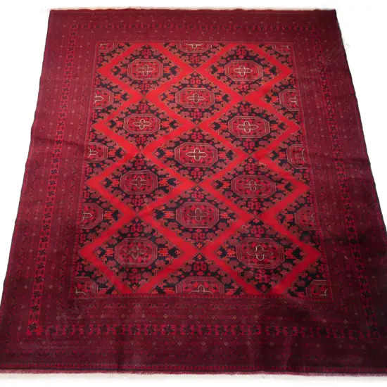 A large Afghan Khamyab hand knotted carpet,