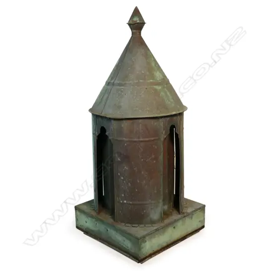 A Vintage copper roof vent,