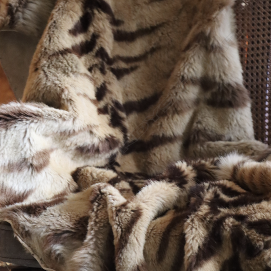 A vintage tiger skin,