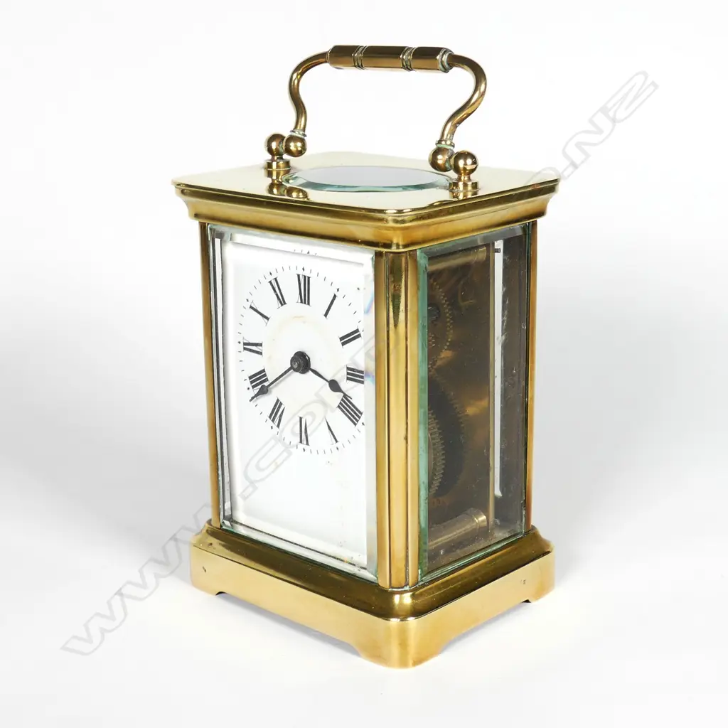 A French brass carriage clock Image 1++