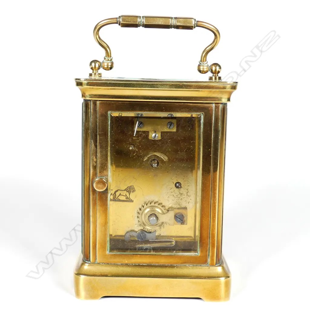 A French brass carriage clock Image 1++