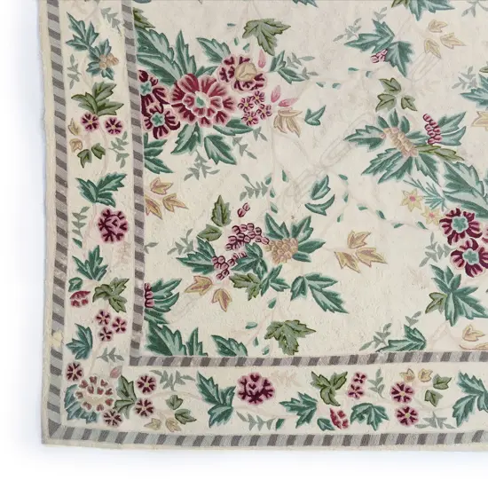 A large vintage crewel work wall hanging