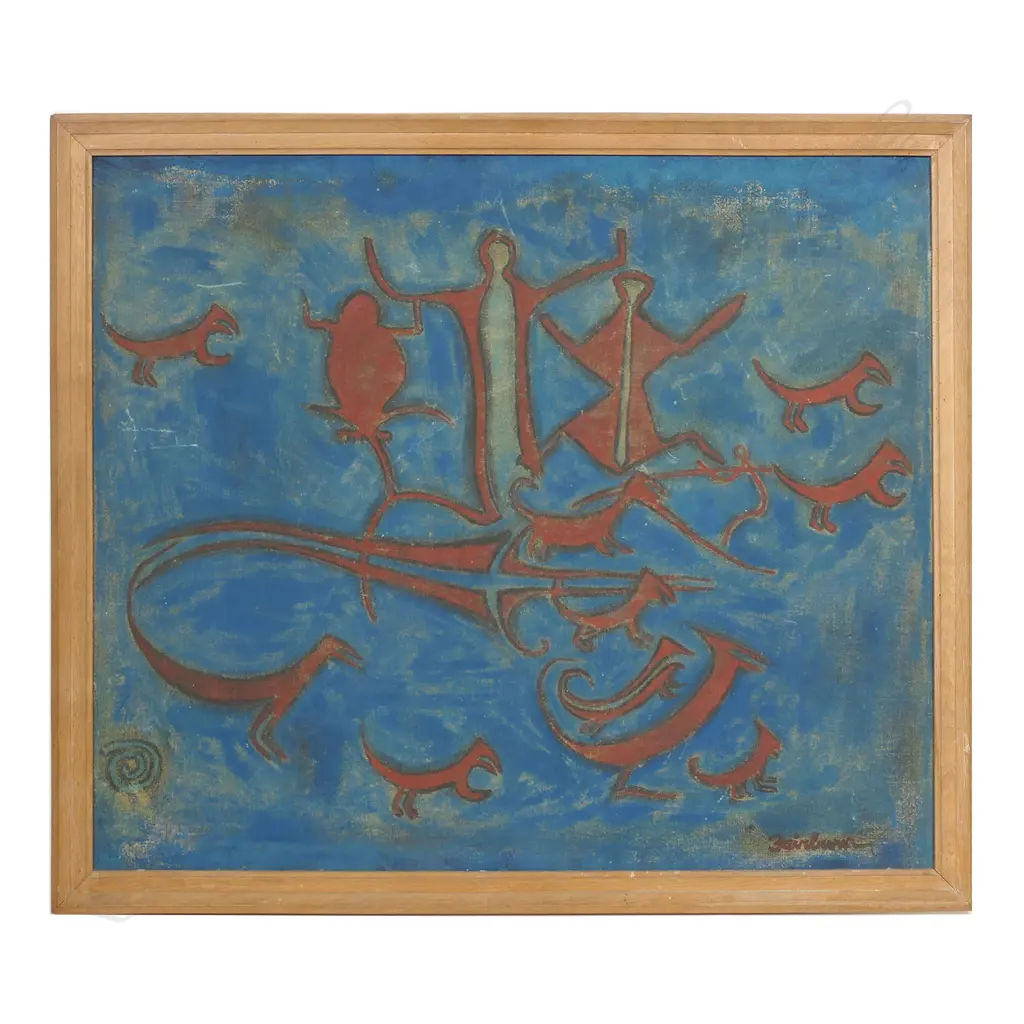 A.R.D. (Rex) Fairburn (1904-57), Māori rock art motifs, Image 1++