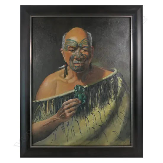 Keith Wilson after C.F. Goldie, a portrait of Patara Te Tuhi (Ngati Mahuta),