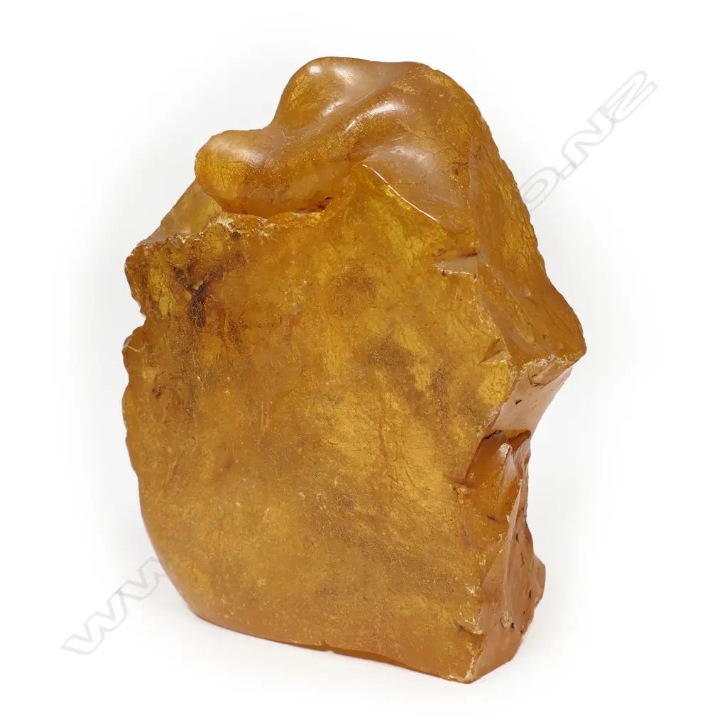 A large fairly translucent kauri gum boulder, Image 1++