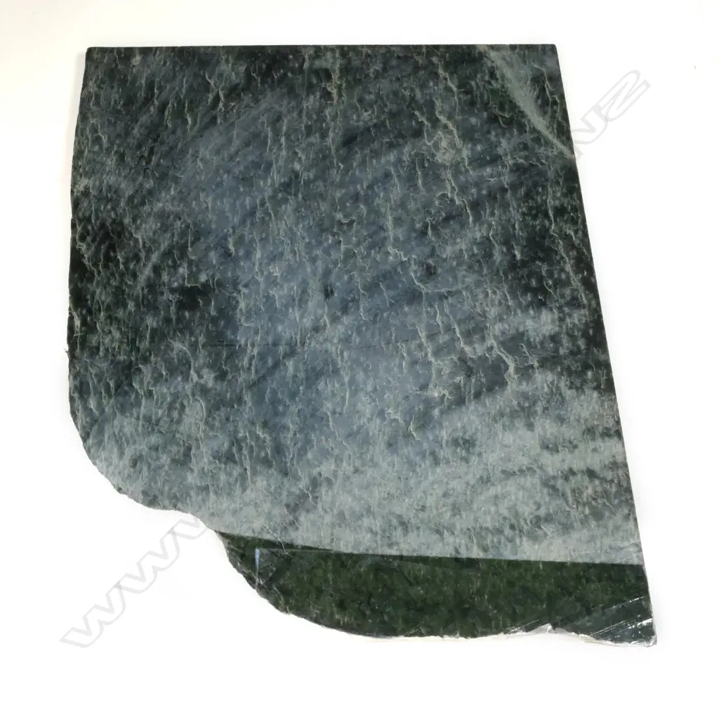 A large nephrite pounamu cut slab, Image 1++