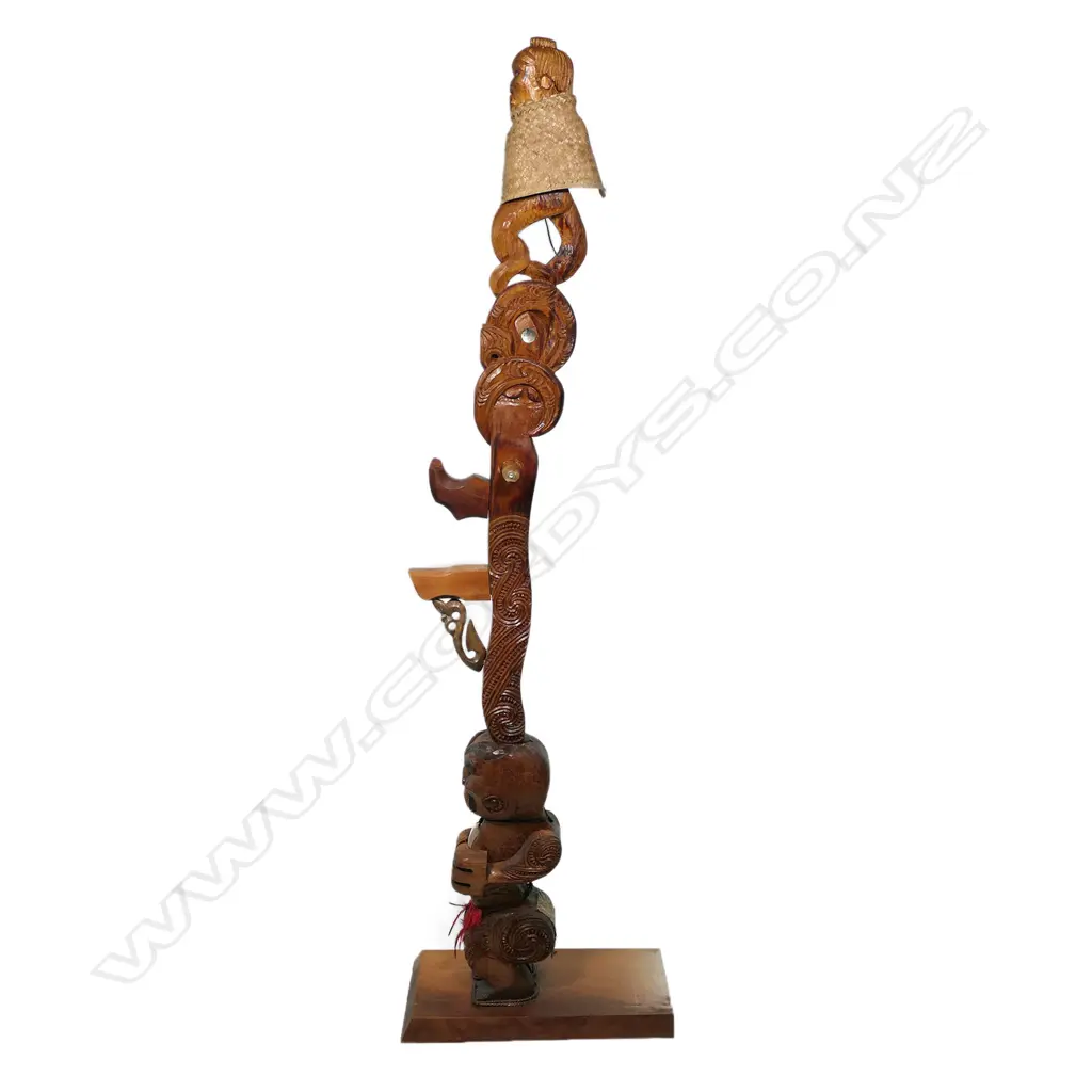 Contemporary Māori carving 'Marae Atea' by ELV, Image 1++