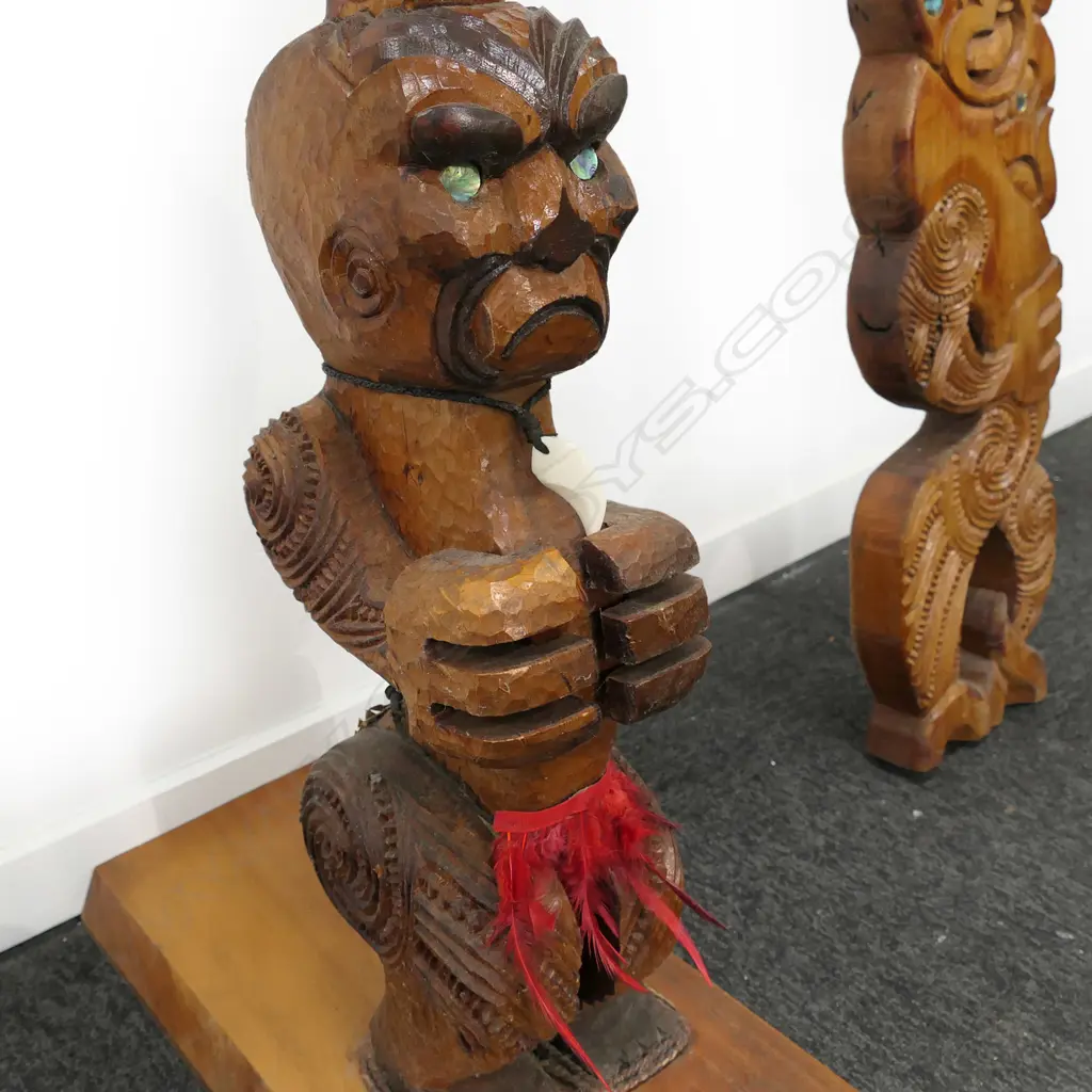Contemporary Māori carving 'Marae Atea' by ELV, Image 1++