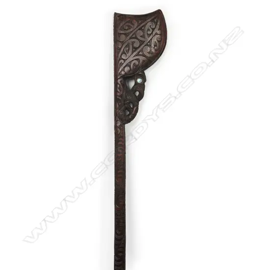 A late 20thC Māori tewhatewha by Hemi Rangi-Nui,