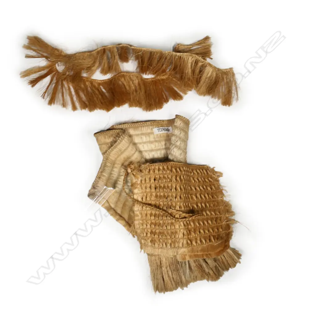 Two late 19th century/early-20th century woven muka bags/covers Image 1++