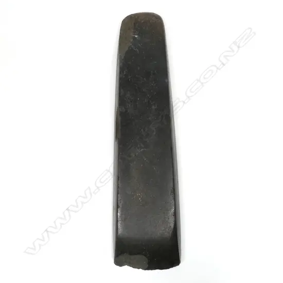 A Māori pre-European stone toki (adze),
