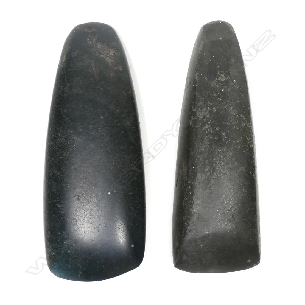 Two Māori pre-European stone toki (adze), Image 1++
