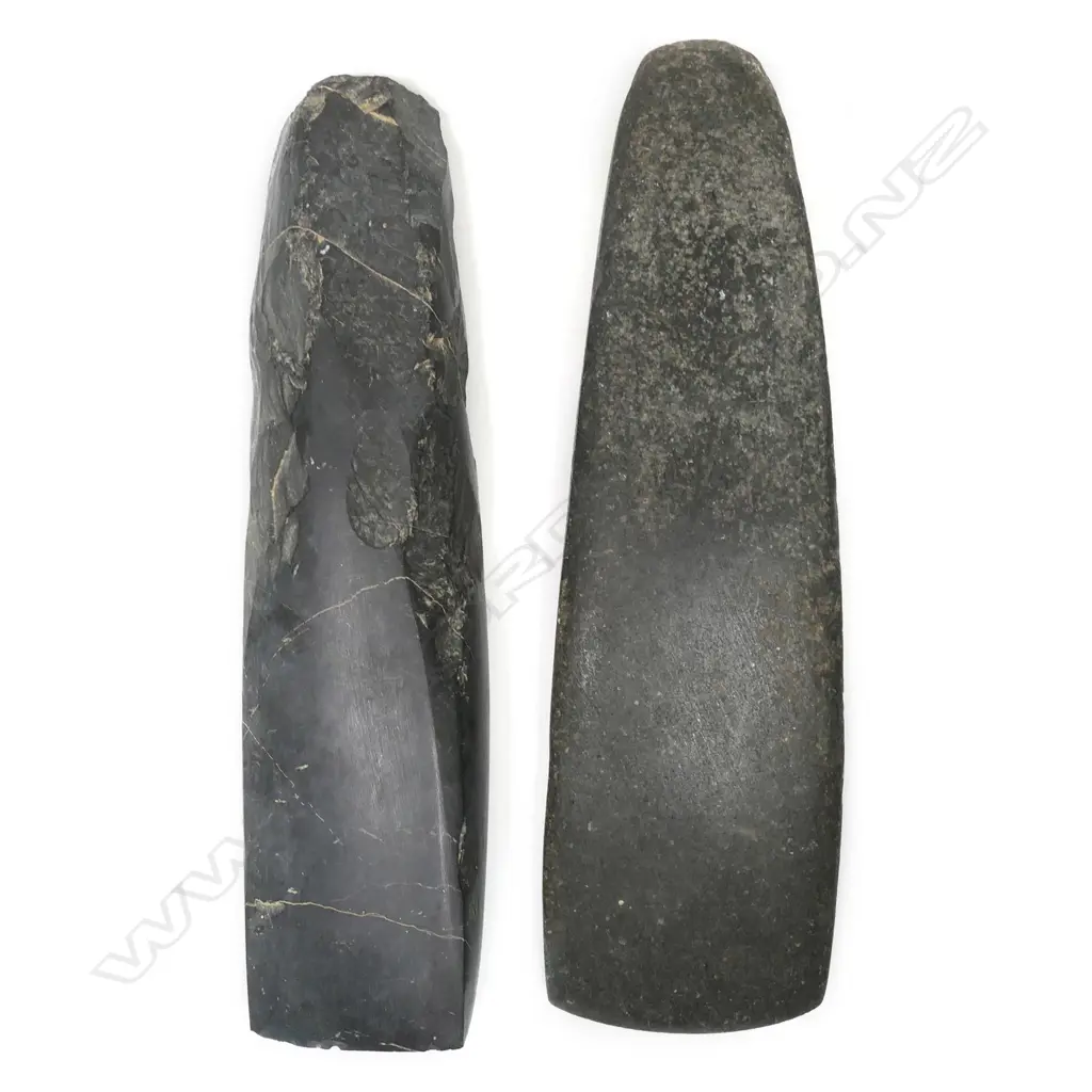 Two Māori pre-European stone toki (adze), Image 1++