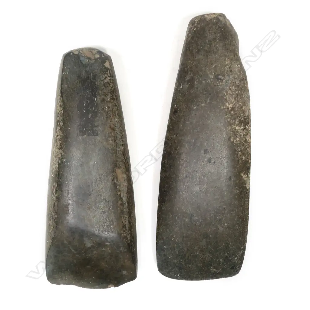 Two Māori pre-European stone toki (adze), Image 1++