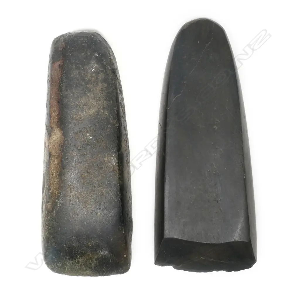 Two Māori pre-European stone toki (adze), Image 1++