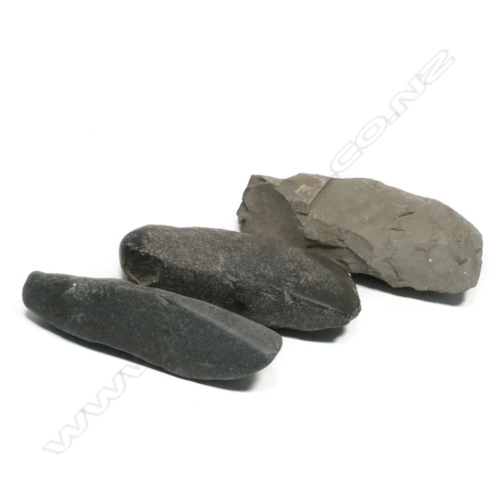 Three Māori pre-European stone toki (adze), Image 1++