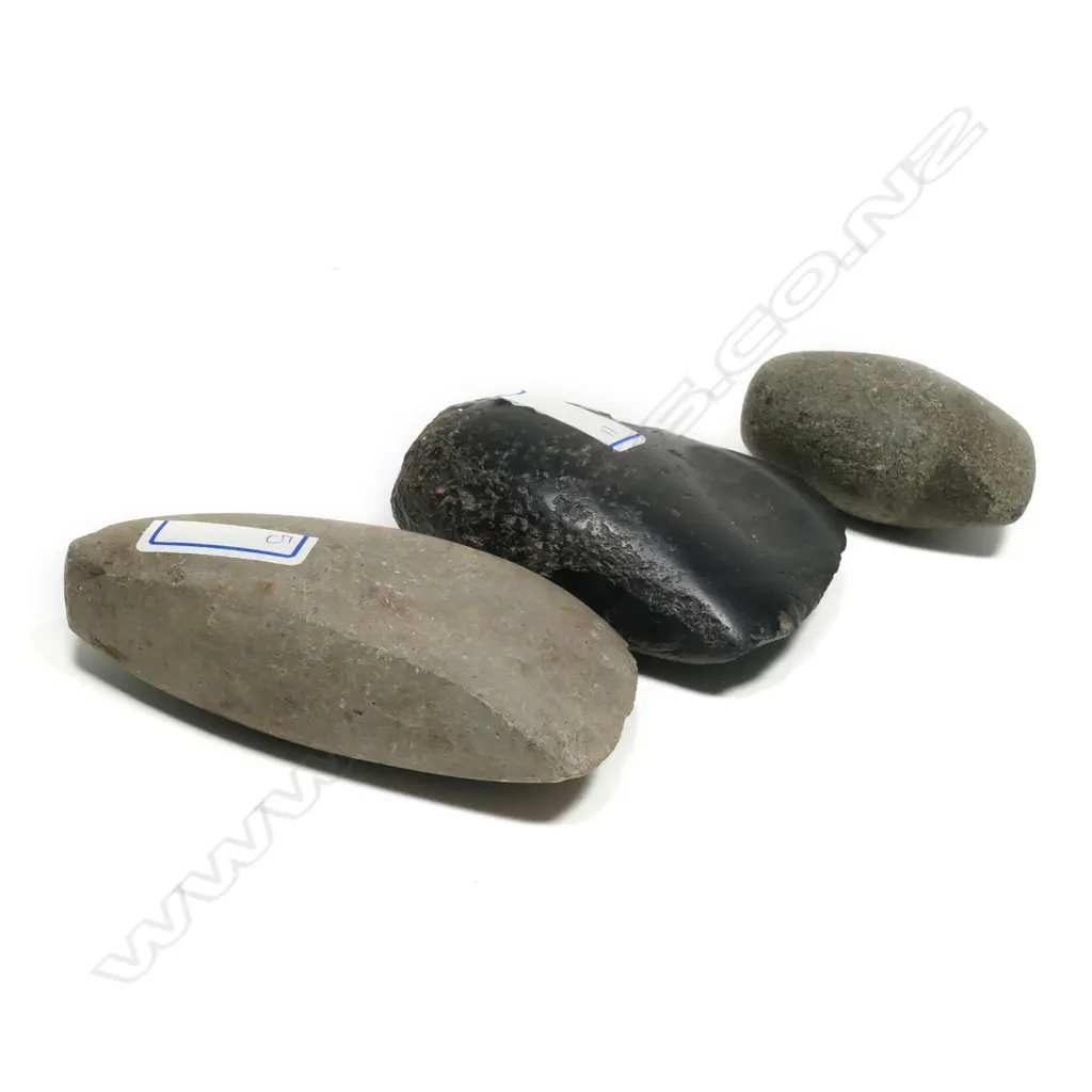 Three Māori pre-European stone toki (adze), Image 1++
