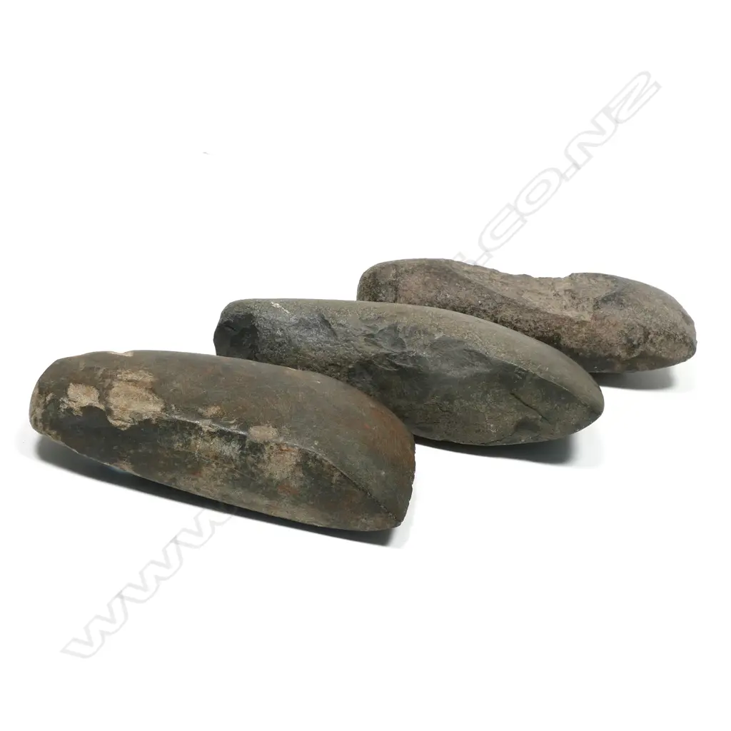 Three Māori pre-European stone toki (adze), Image 1++