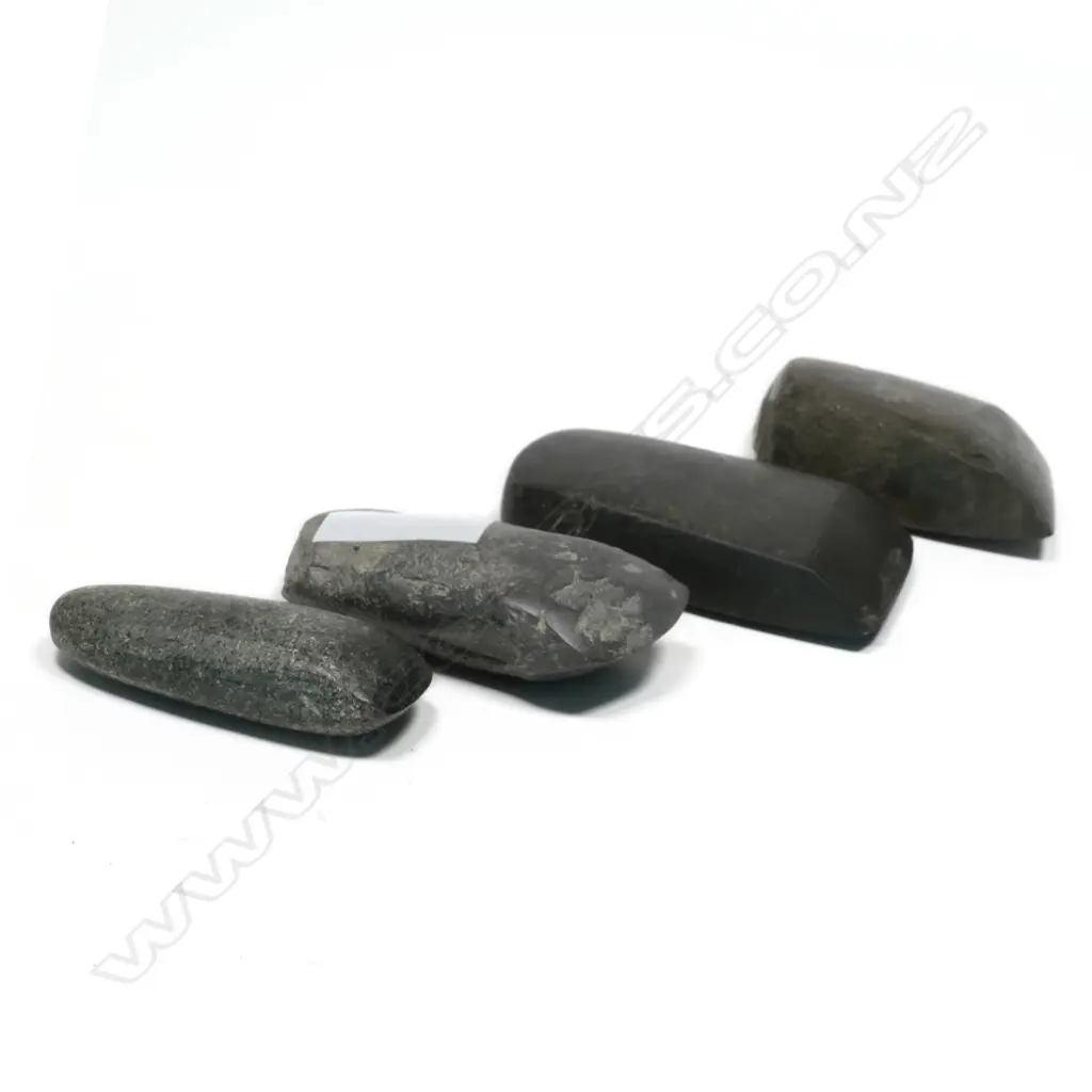 Four Māori pre-European stone toki (adze), Image 1++