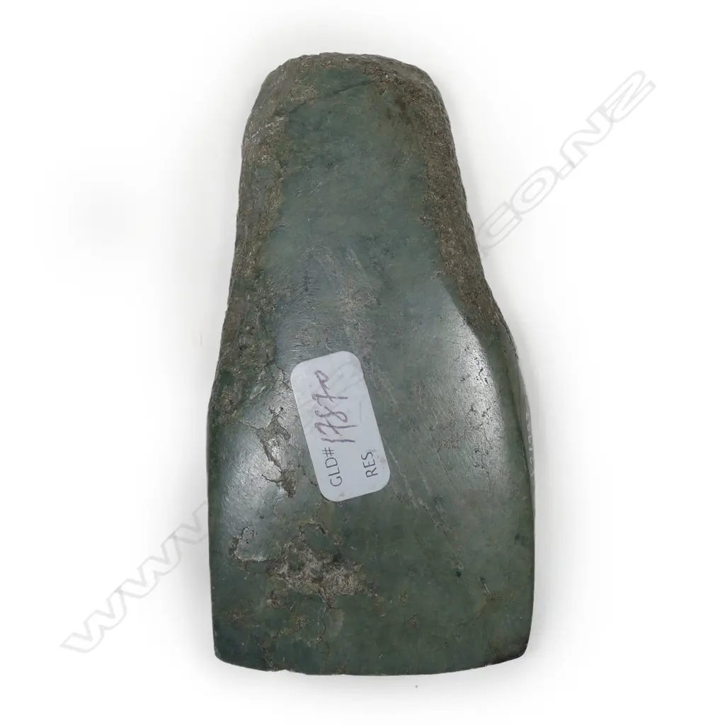 An old Māori green stone toki (adze), Image 1++