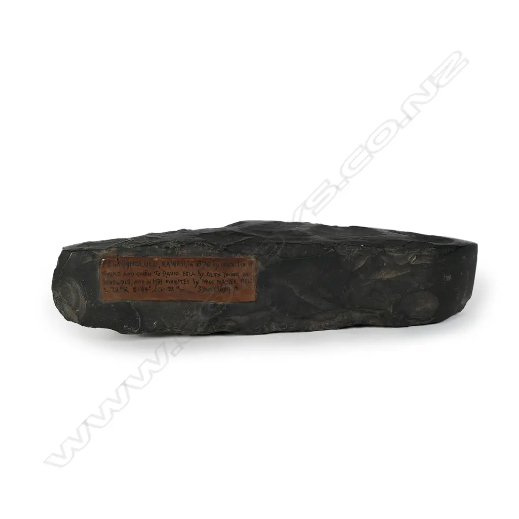 A pre-European Honolulu Hawaii stone hog-back adze Image 1++