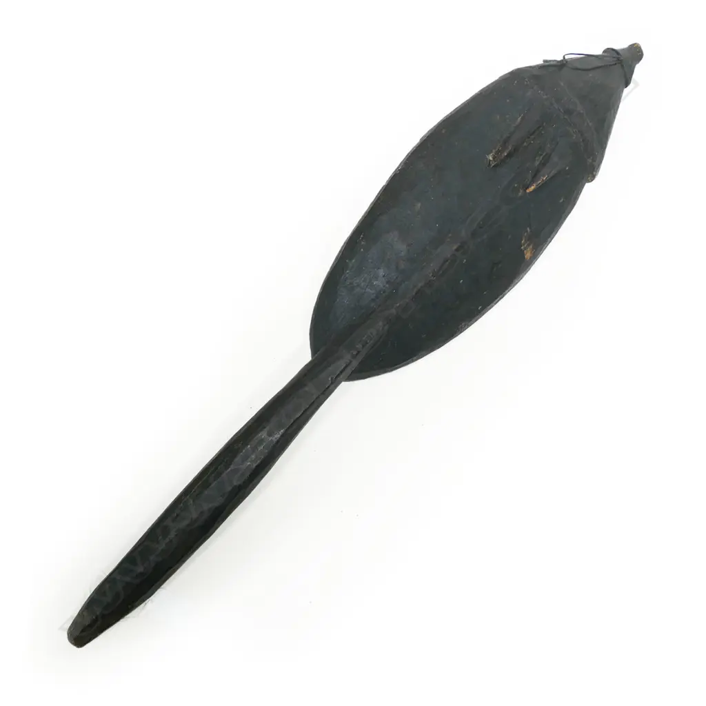 PNG old carved wood ceremonial dance wand, Image 1++