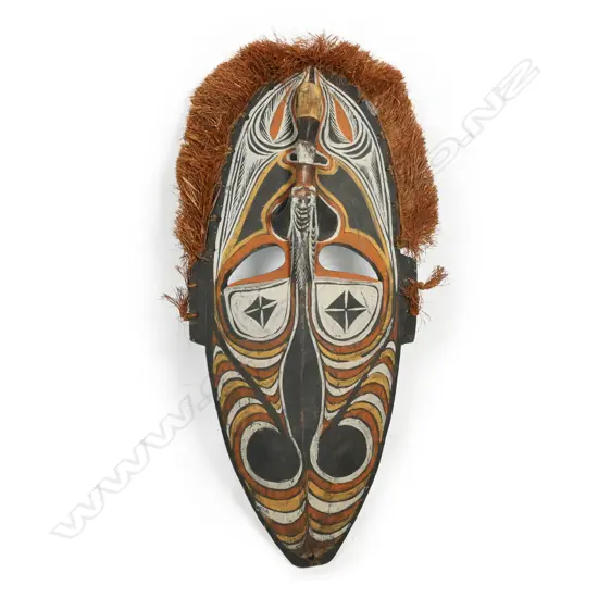 PNG ornate carved wood large mask,