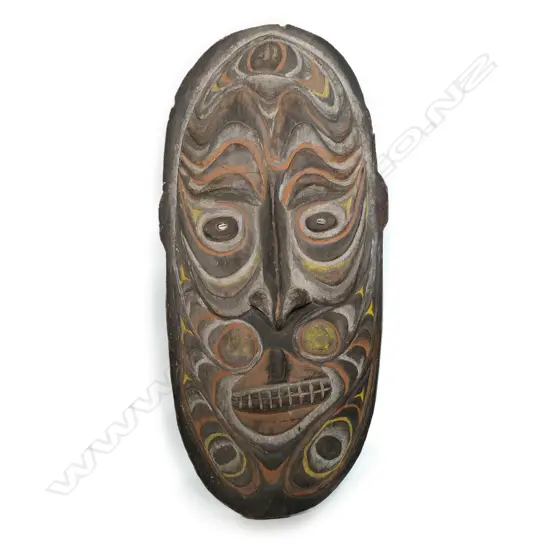 A large Sepik house mask,