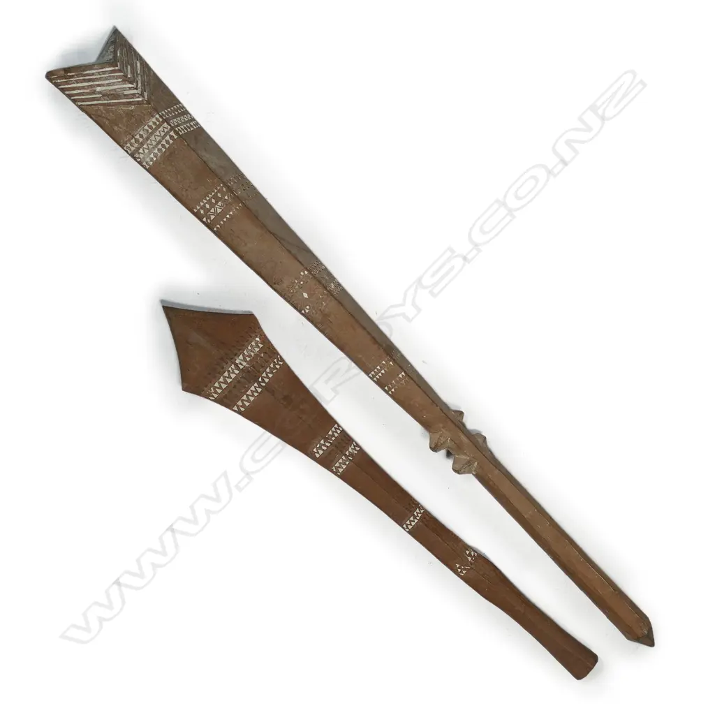 #Two old Solomon Island clubs, Image 1++