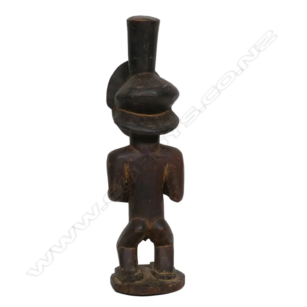 An African carved wood standing male figure, Fang, Gabon, Image 1++