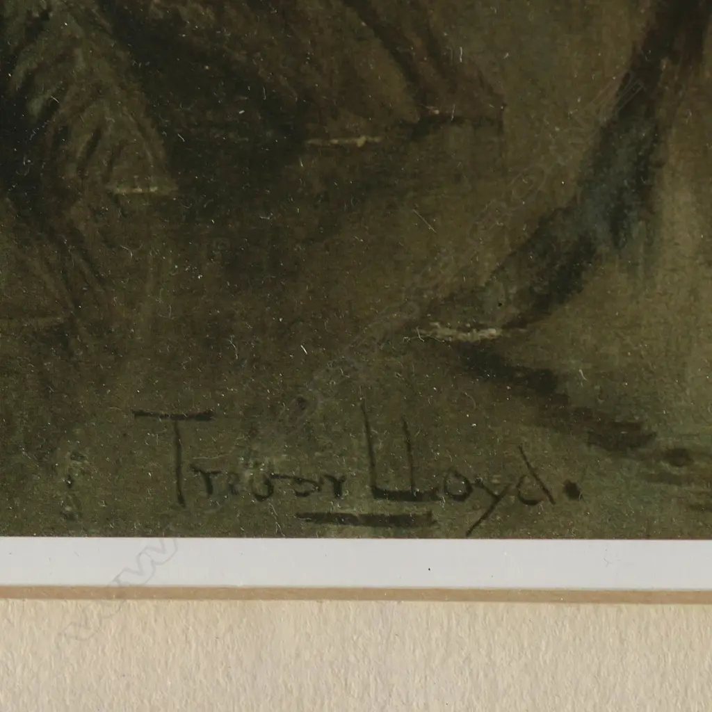 Trevor Lloyd (1863-1911) photo lithographic print 'Death of The Moa'. 445 x 330mm. Image 1++