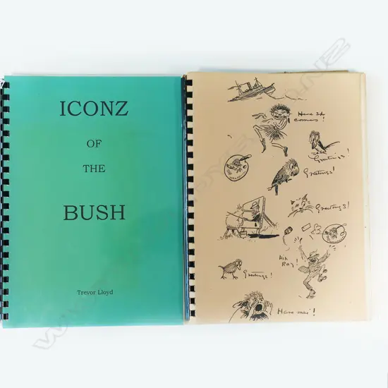 Two bound editions: 'Iconz of the Bush: Life and Etchings of Trevor Lloyd'