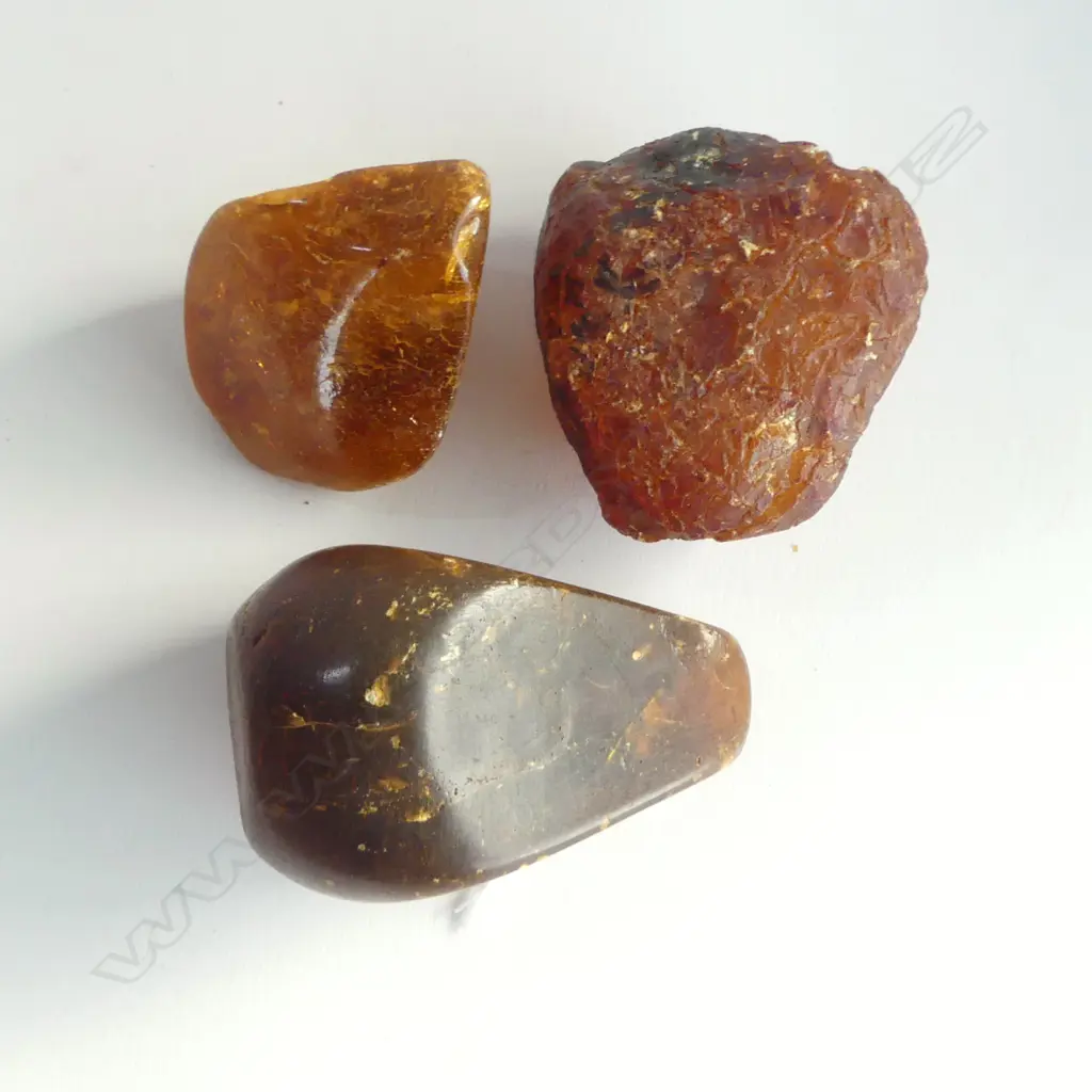Three kauri gum pieces Image 1++