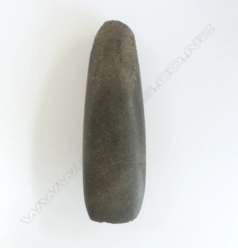 An old Māori stone toki, Image 1++