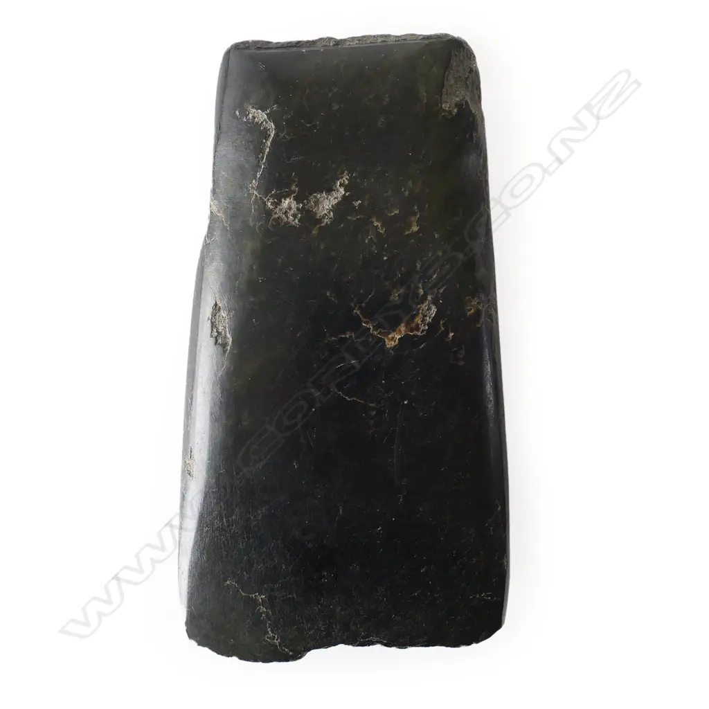 A large 19thC or earlier Maori pounamu adze Image 1++