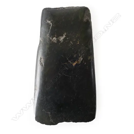 A large 19thC or earlier Maori pounamu adze