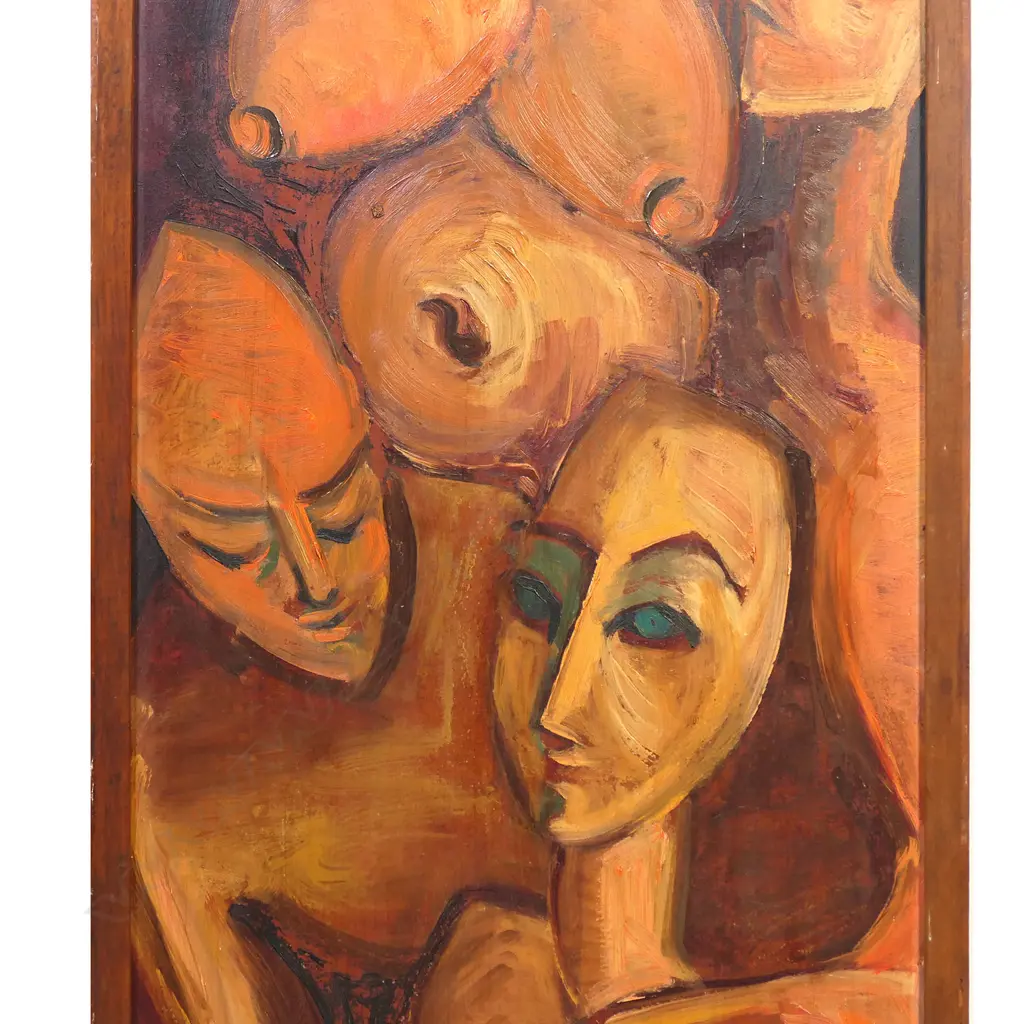 Artist unknown untitled Māori figural study, Image 1++