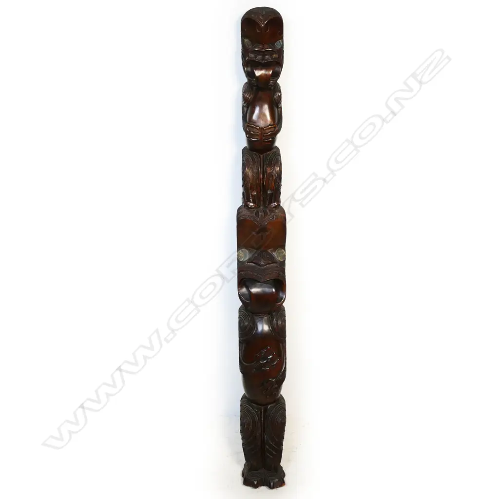 Rangi Redman (1924-) carved tekoteko c.1960s-1970's, Image 1++
