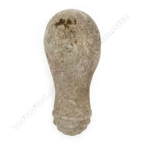 A Māori pale stone small patu muka,