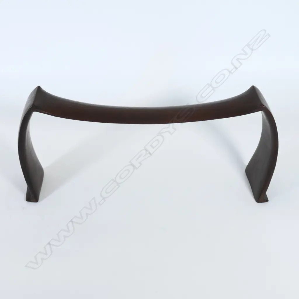 A 19thC  old Tongan casuarina kali hahapo headrest, Image 1++