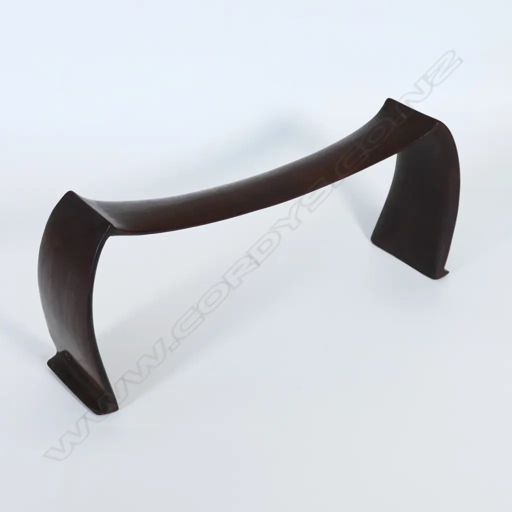 A 19thC  old Tongan casuarina kali hahapo headrest, Image 1++