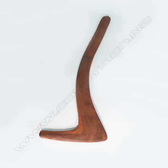 An old aboriginal hooked boomerang,