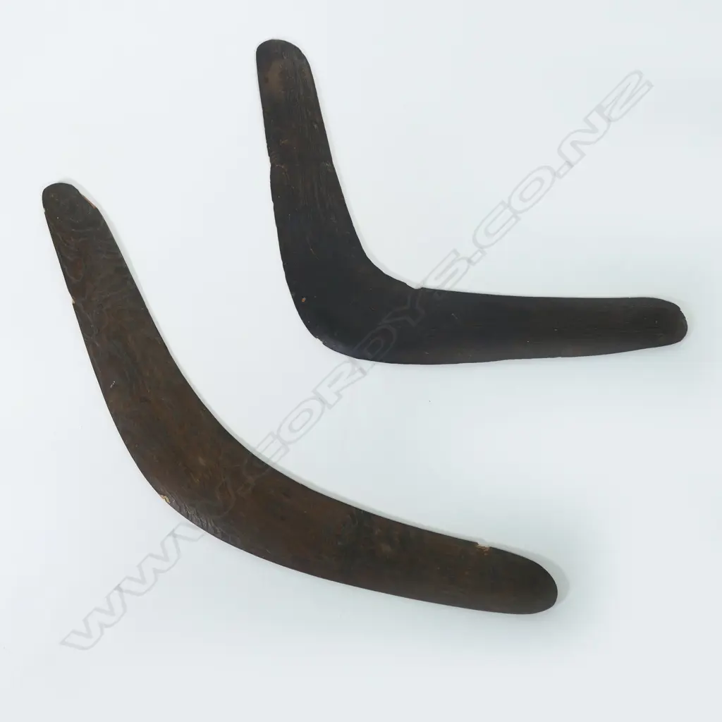 Two old Aboriginal boomerangs Image 1++