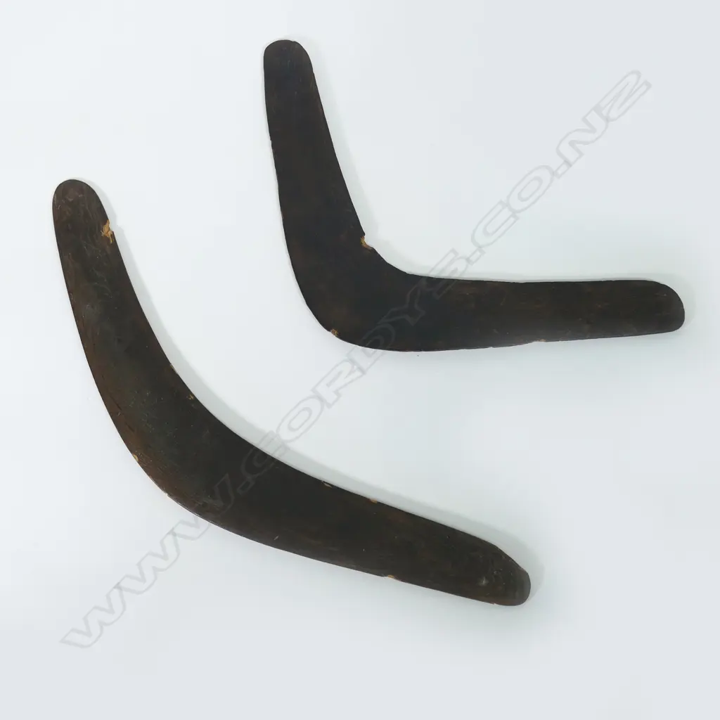Two old Aboriginal boomerangs Image 1++
